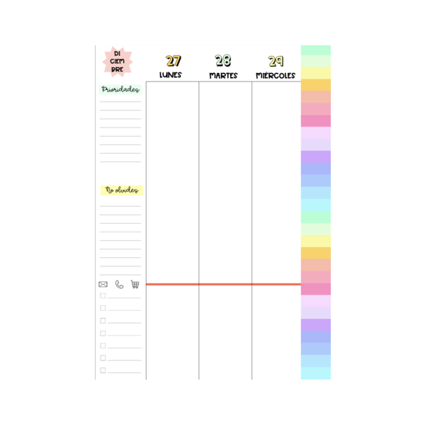 Agenda 2022 Color EntreiPadsyCuadernos