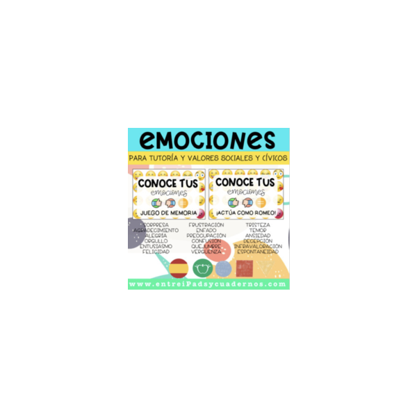 CONOCE TUS EMOCIONES: Pack de 2 sets de tarjetas