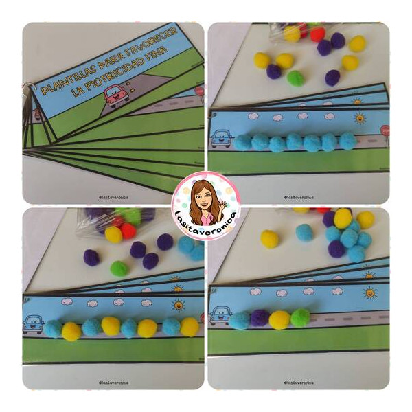 Carreteras de trazos. Motricidad fina.