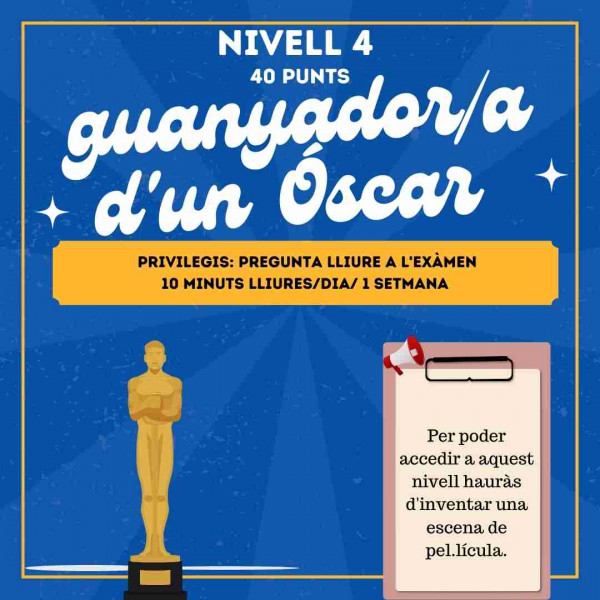 CARTELLS PER A LA GAMIFICACIÓ D'AULA, TEMÀTICA PEL.LÍCULES