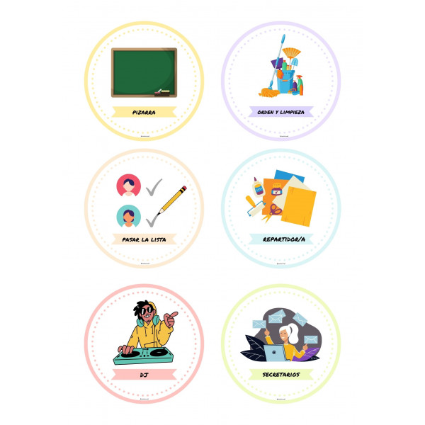 Cartel encargados de clase