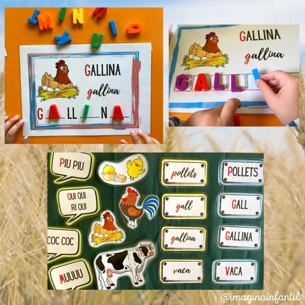 Lectoescriptura - Animals de granja