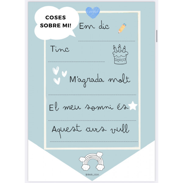 BANDEROLAS COSAS SOBRE MI