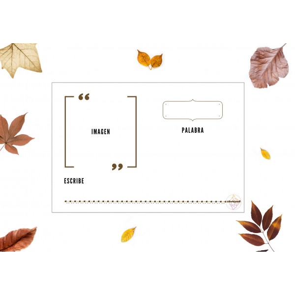 LECTOESC: Imagen, palabra, escribe (otoño) - Imatge, paraula, escriu (tardor)