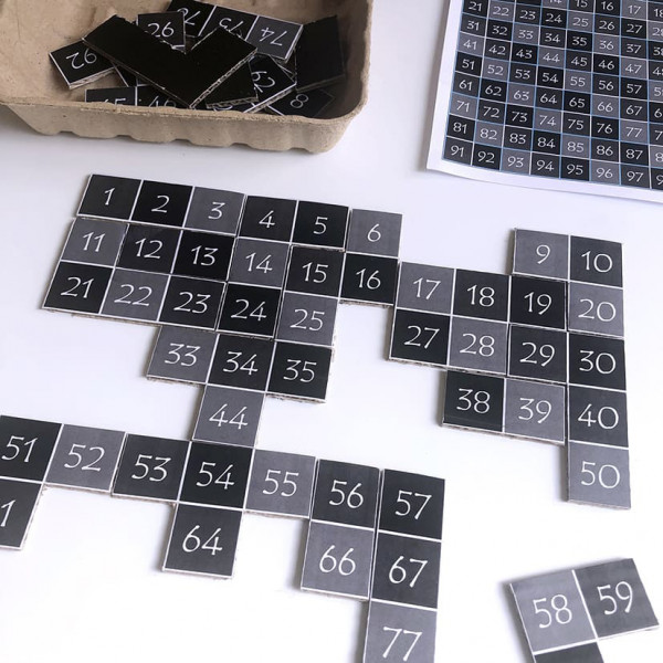 PUZLE NUMÉRICO DEL 1 AL 100