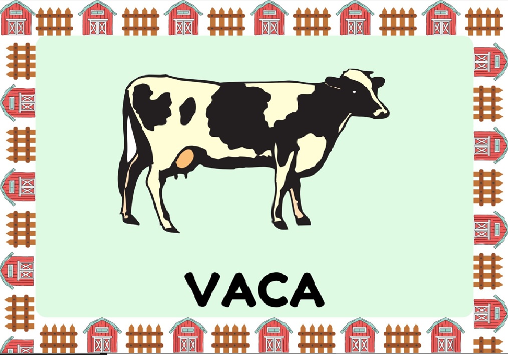 Profes Papel Tijera Animales de la granja