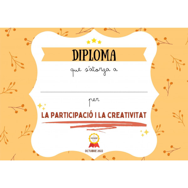 DIPLOMA - concurs de tardor