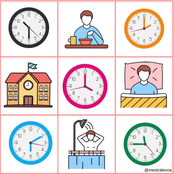 Bingo Rutinas y horas