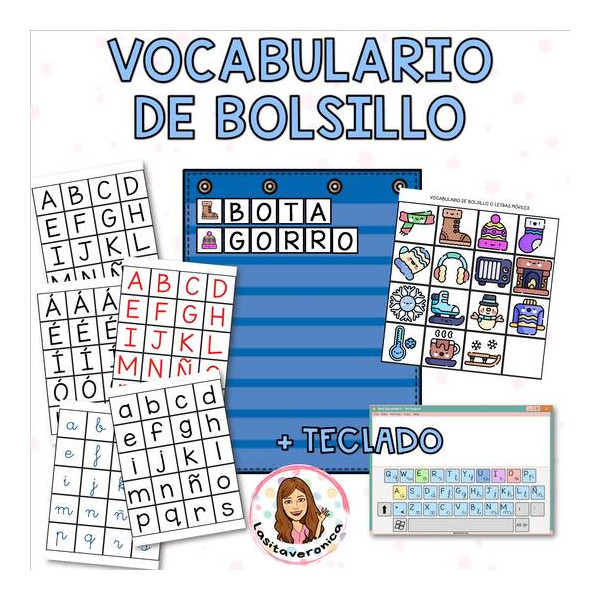 Vocabulario invierno. Winter vocabulary. January. Enero. Spanish.