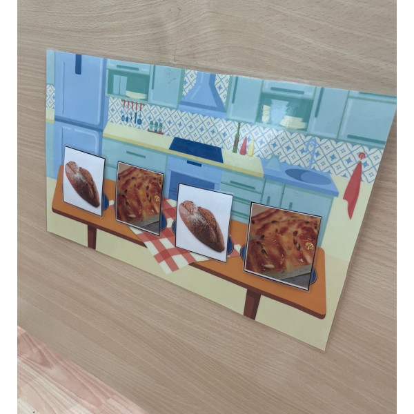 Targetes ritmes musicals amb menjar