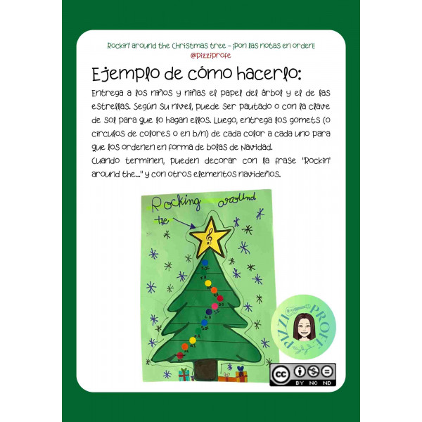 ¡Pon las notas en orden! - Rockin' around the Christmas tree by @pizziprofe