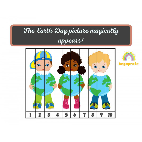 Earth day activities, number sequencing puzzles, fine motor, counting to 100