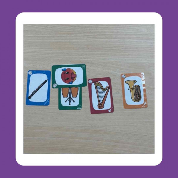 CAST La orquesta: juego de cartas @musicalitza