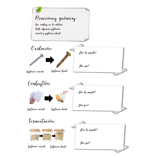 Cuaderno de campo sobre las sustancias