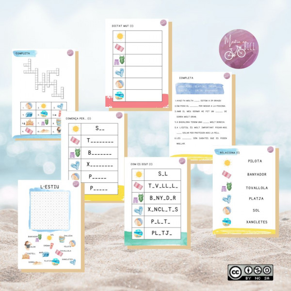 Passatemps d'estiu - lectoescriptura