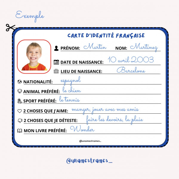 Ma carte d’identité