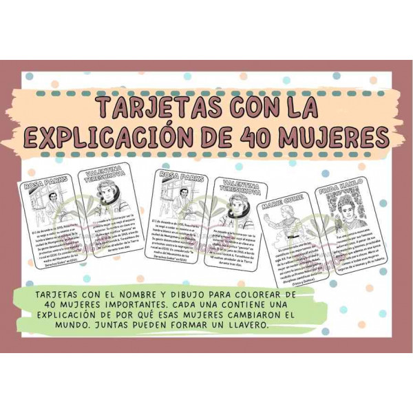 PACK 40 MUJERES QUE CAMBIARON EL MUNDO (ideal para trabajar un 8M)