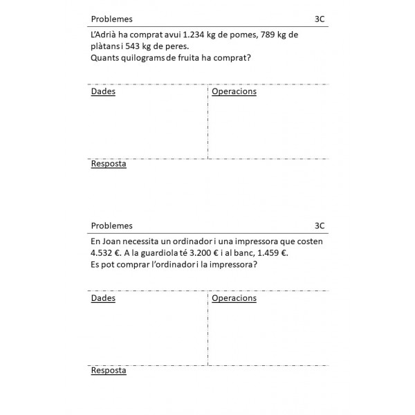 Problemes classificats - Nivell 3