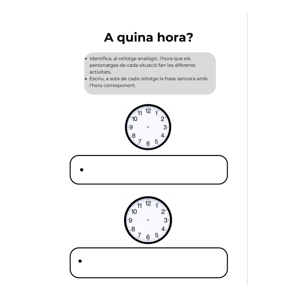 Quina hora és?