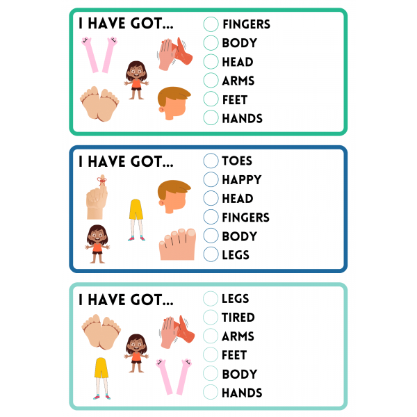 PARTS OF THE BODY: 4 SKILLS PACK