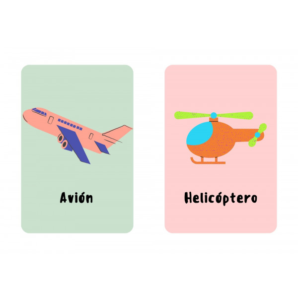 Transportes o vehículos - Tarjetas