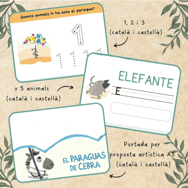 Pack El paraguas de cebra CASTELLANO