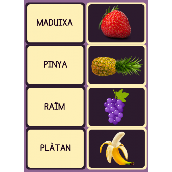 Vocabulario de los alimentos (CAT)