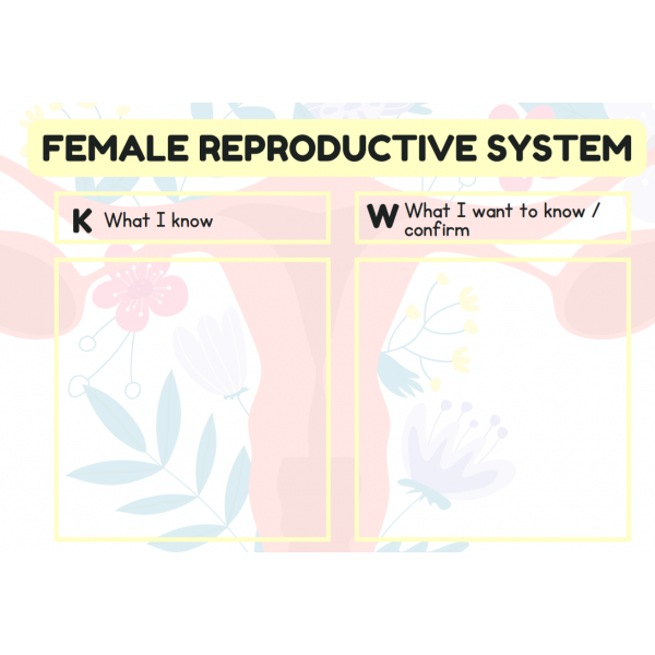 KW REPRODUCCIÓN SEXUAL QUÉ SÉ QUÉ QUIERO CONFIRMAR - ESPAÑOL E INGLES ENTREIPADSYCUADERNOS