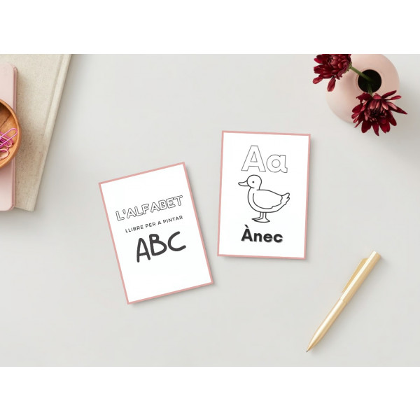 L'alfabet: llibre per a pintar