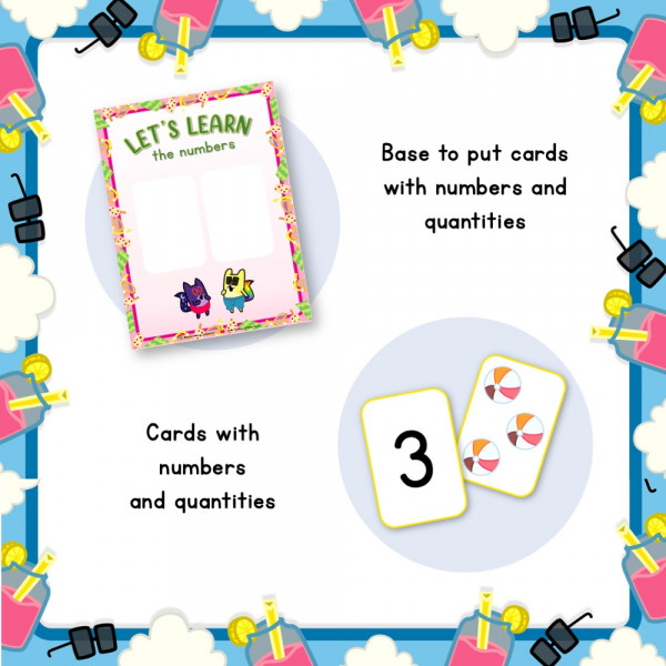 [ENGLISH] SUMMER NUMBER GAME - JUEGO de NÚMEROS de VERANO