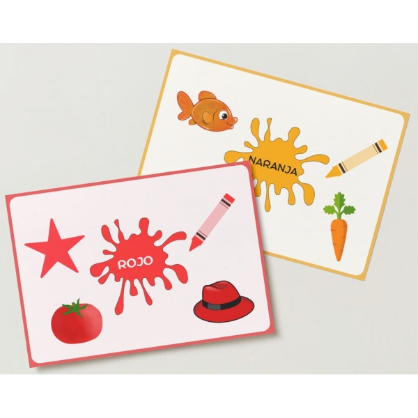 Targetas de los colores