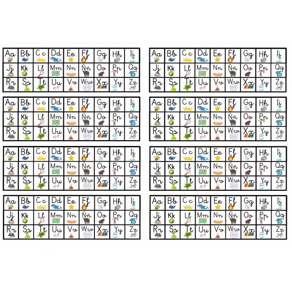 Abecedario y chuleta