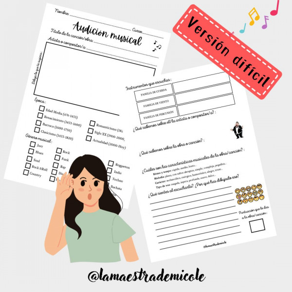 FICHAS AUDICIONES MUSICALES