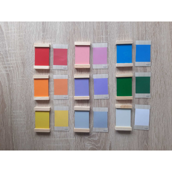 CLASIFICACIÓN DE LOS COLORES. TABLETAS DE COLORES MONTESSORI