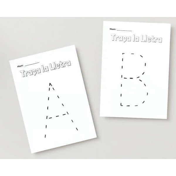 Traça les lletres de l'alfabet