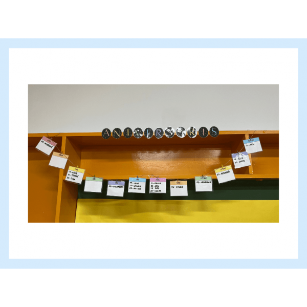 Decoració d'aula: Aniversaris