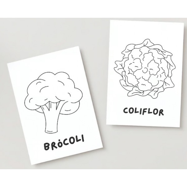 Verduras: Libro para pintar