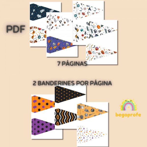 Banderines de Halloween | Manualidades de Halloween | Samaín