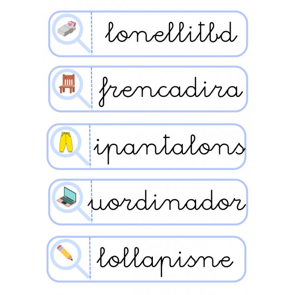 TROBA LA PARAULA - LLETRA LLIGADA