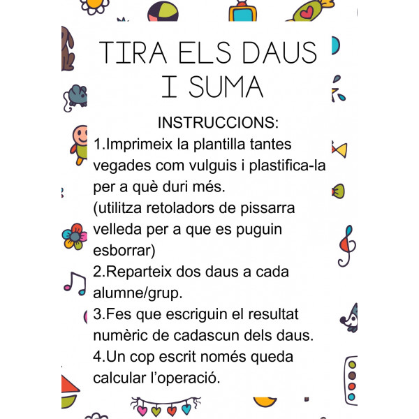 TIRA ELS DAUS I SUMA