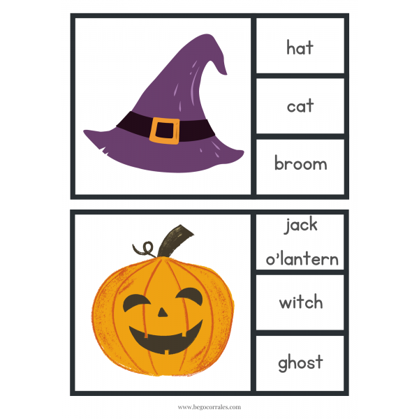 Halloween Peg Cards