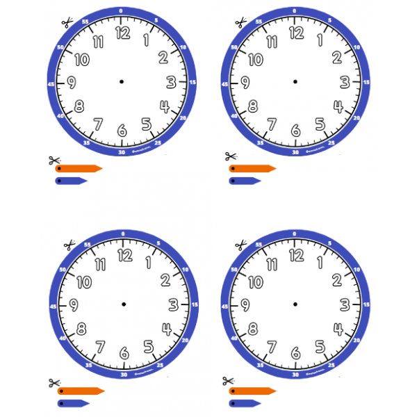 Aprendemos las horas (reloj imprimible)