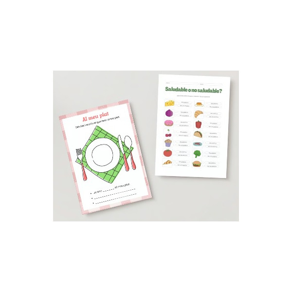 Fitxes: El menjar - Saludable o no saludable