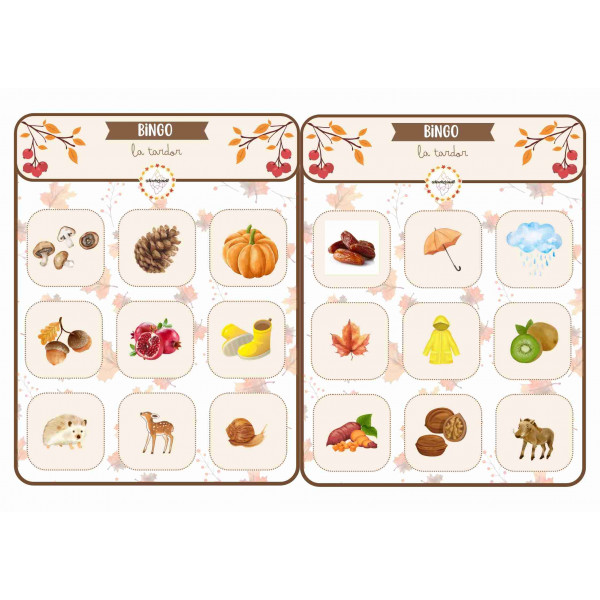 BINGO + VOCABULARI. La tardor