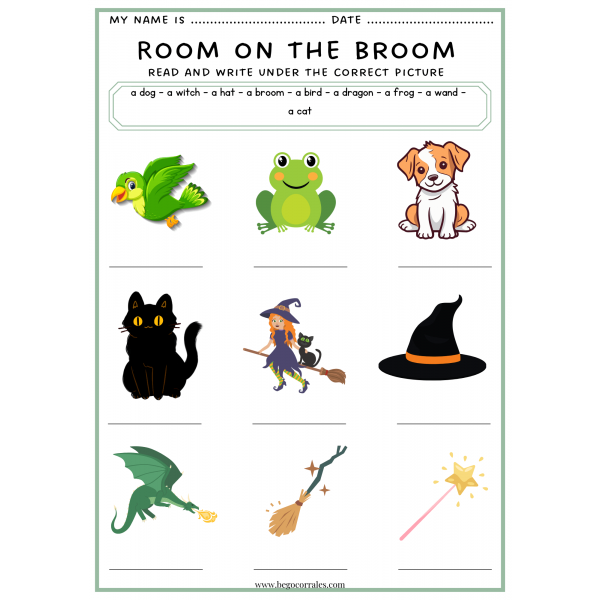 Room on the broom - Read and write