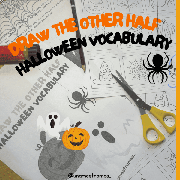 Halloween vocabulary english activity