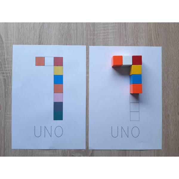 FORMAR NÚMEROS CON CUBOS