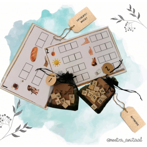 Escritura manipulativa en castellano y catalán