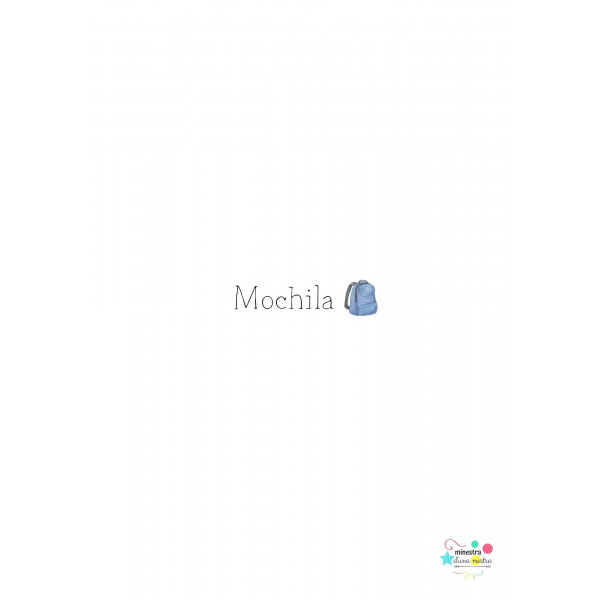 Targetas de vocabulario de la ESCUELA