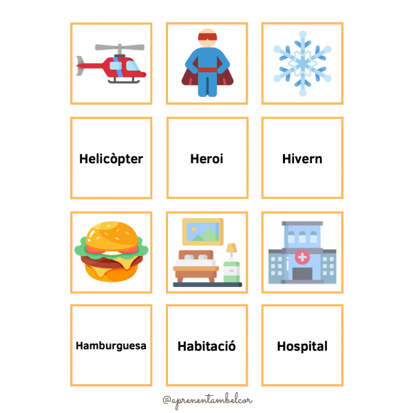 Targetes ortogràfiques - La H